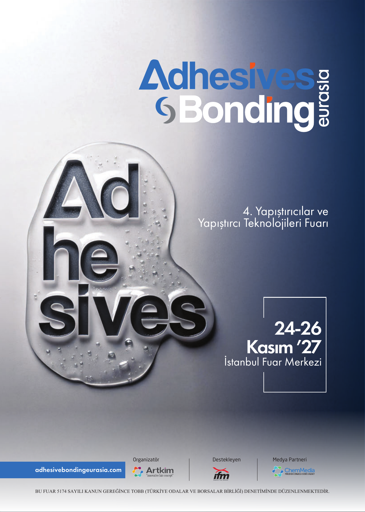 Adhesive & Bonding Eurasia 2027 Fuar Broşürü kapağı